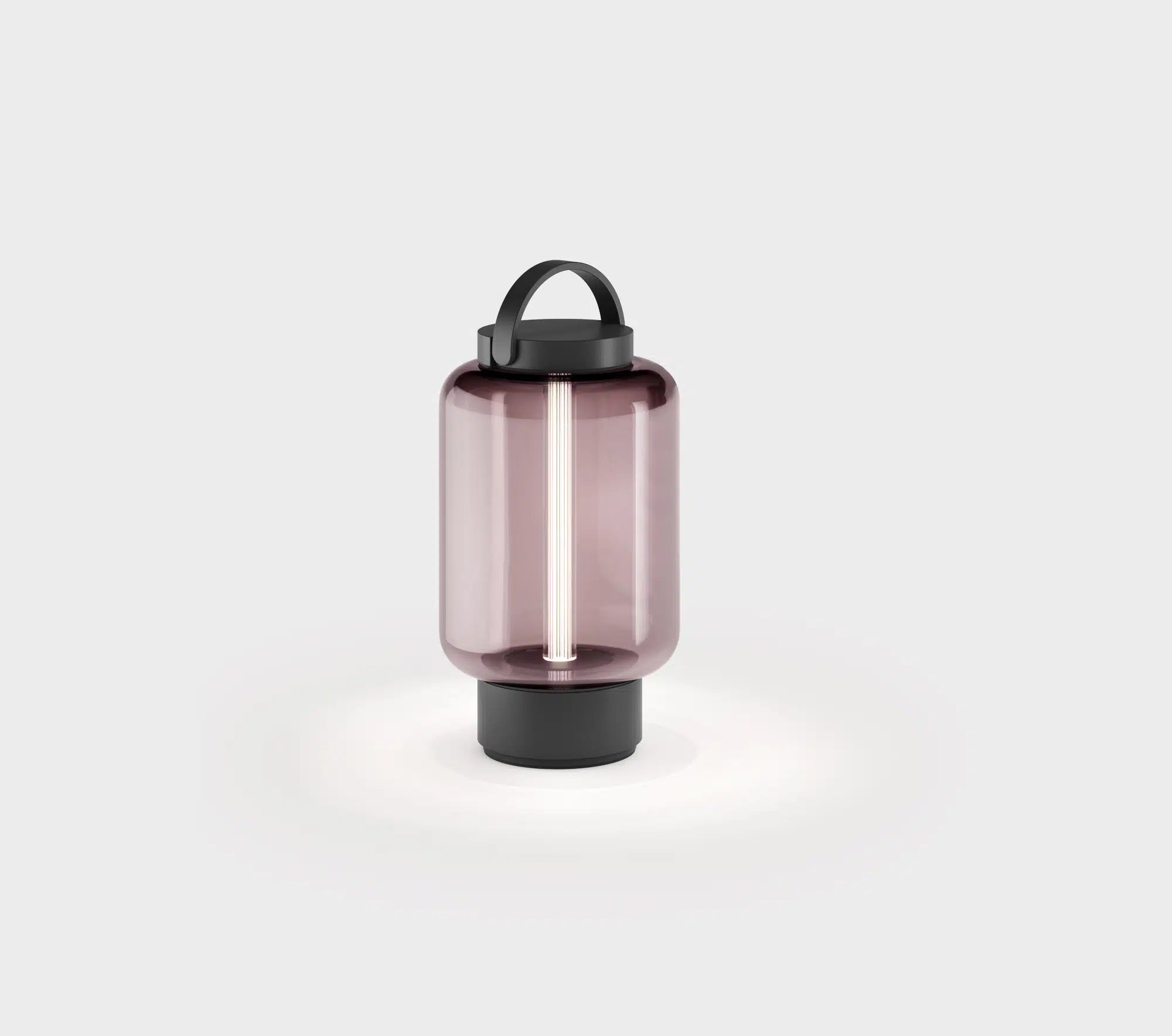 Noir & verre rose