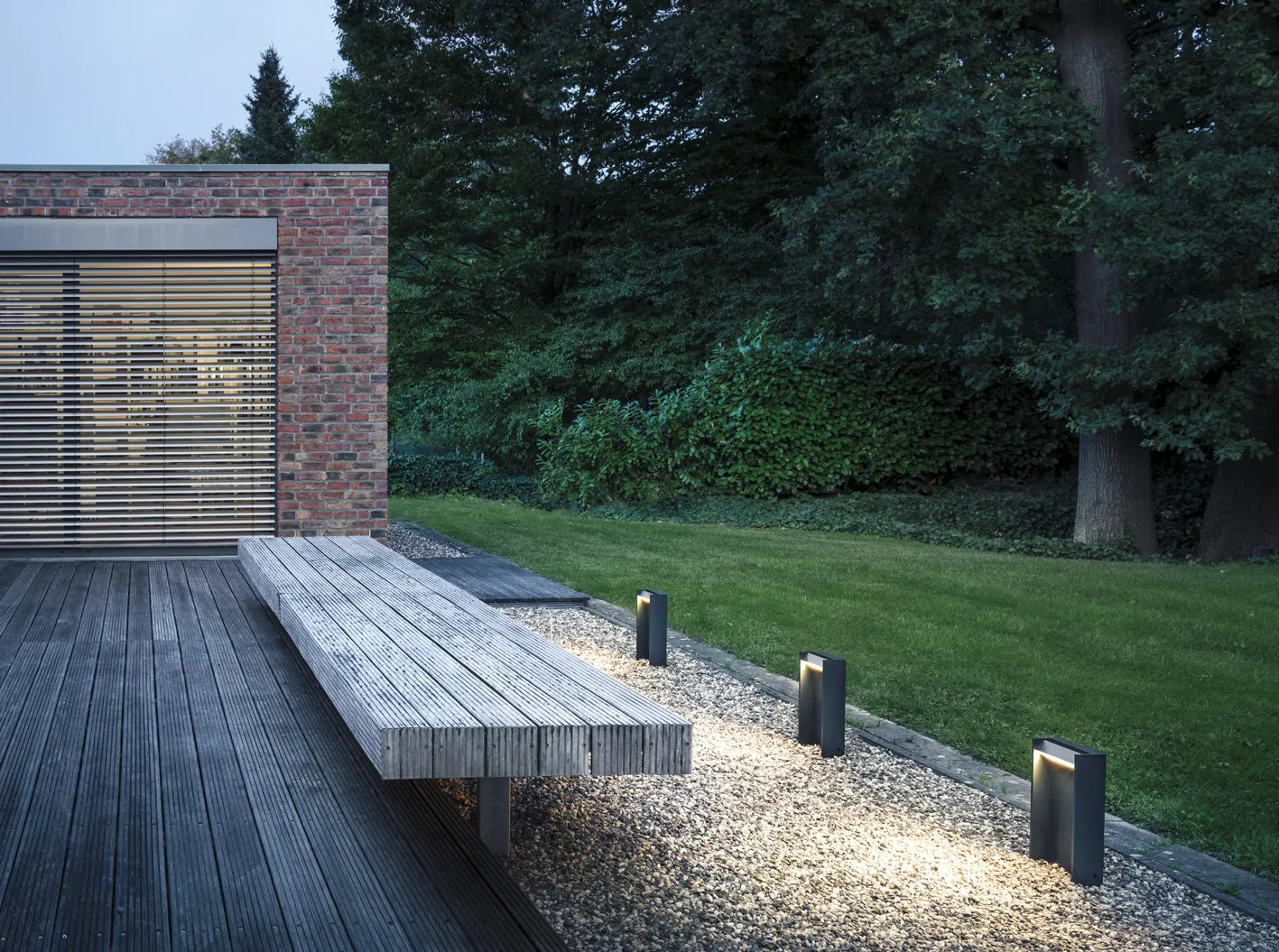 Slat 40 Bollard Bornes Outdoor