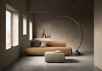 Kyudo Lampadaires LED noir dans un salon