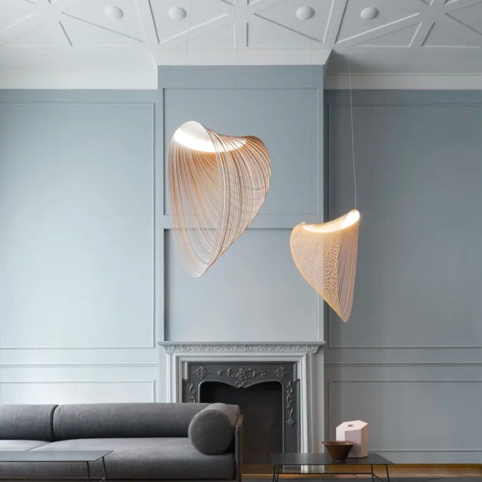 Illan Suspensions LED Bois clair Ø60cm