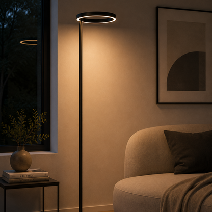 Lana Lampadaires Noir mat