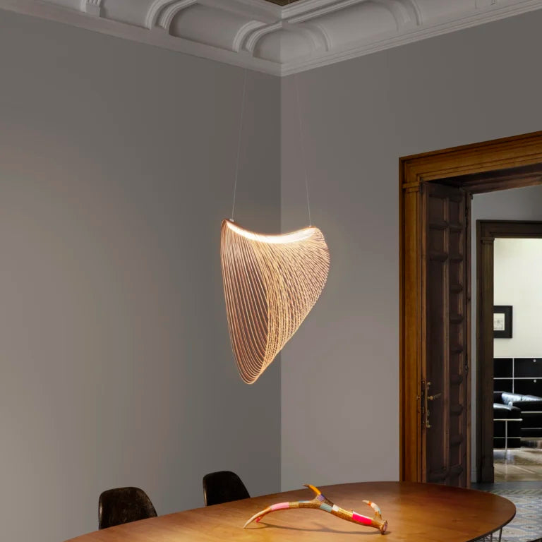 Illan Suspensions LED Bois clair Ø100cm