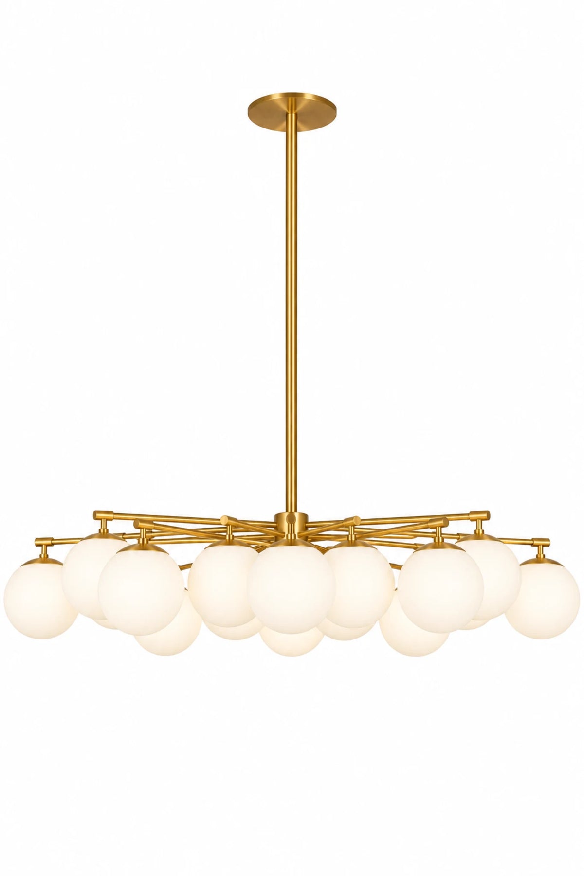 Orion Oval Opale mat Plafonniers