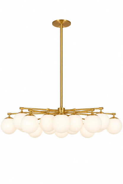 Orion Oval Opale mat Plafonniers