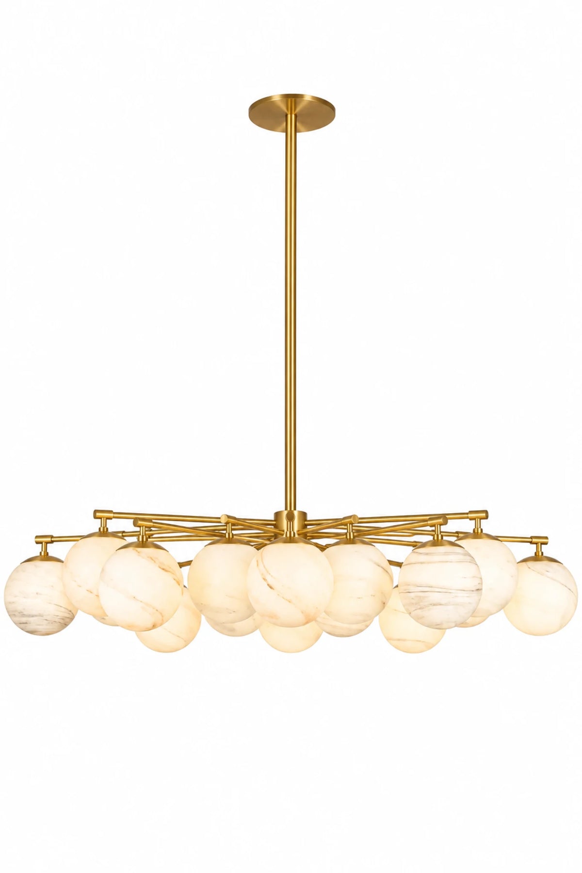 Orion Oval Marbre Plafonniers