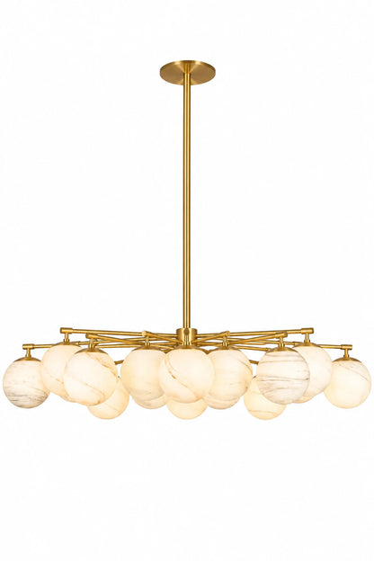 Orion Oval Marbre Plafonniers