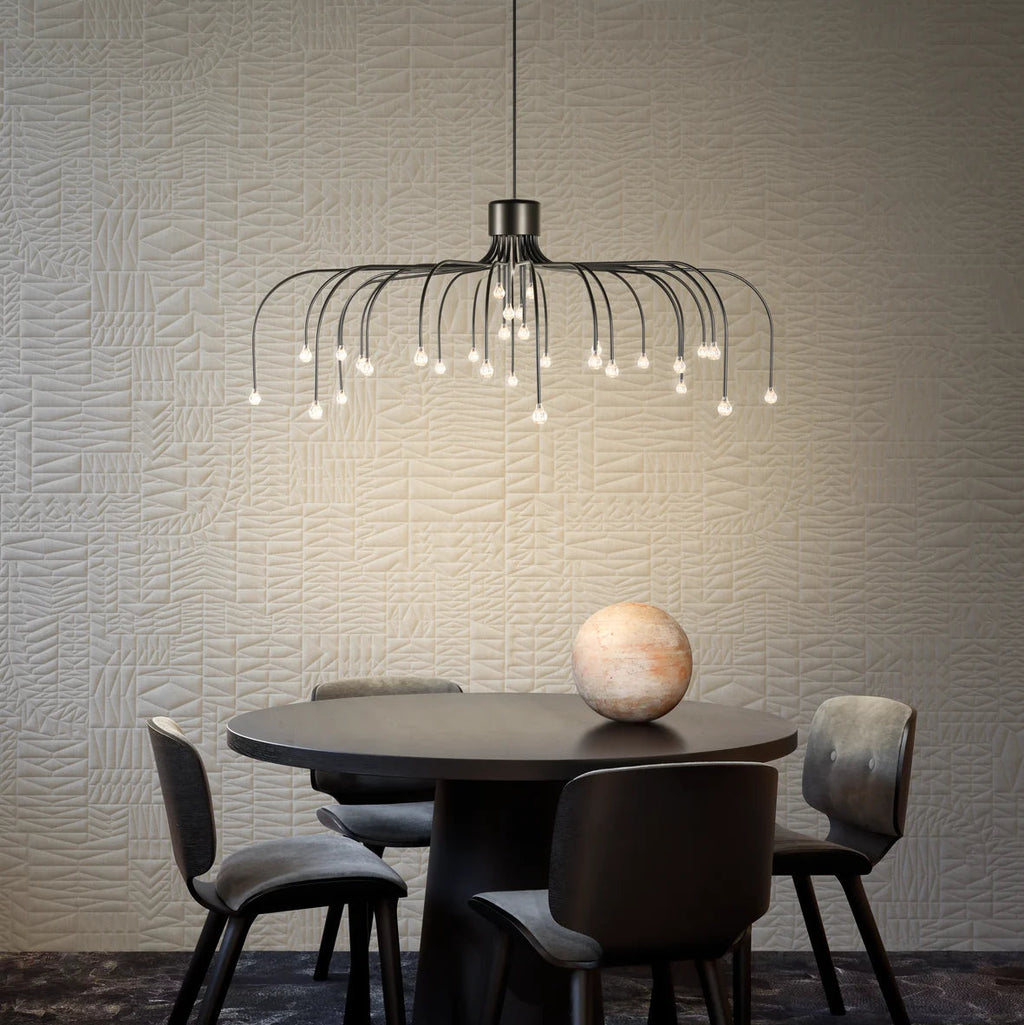 Starfall Light Suspensions LED Noir