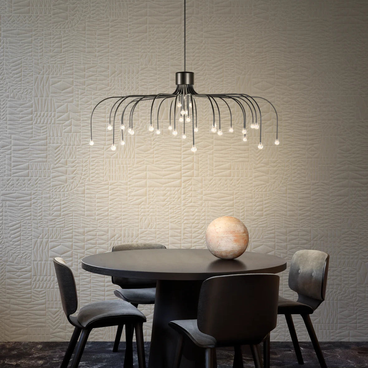 Starfall Light Suspensions LED Noir