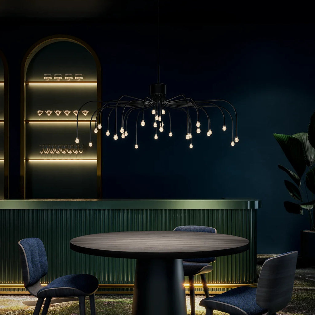Starfall Light Suspensions LED Noir