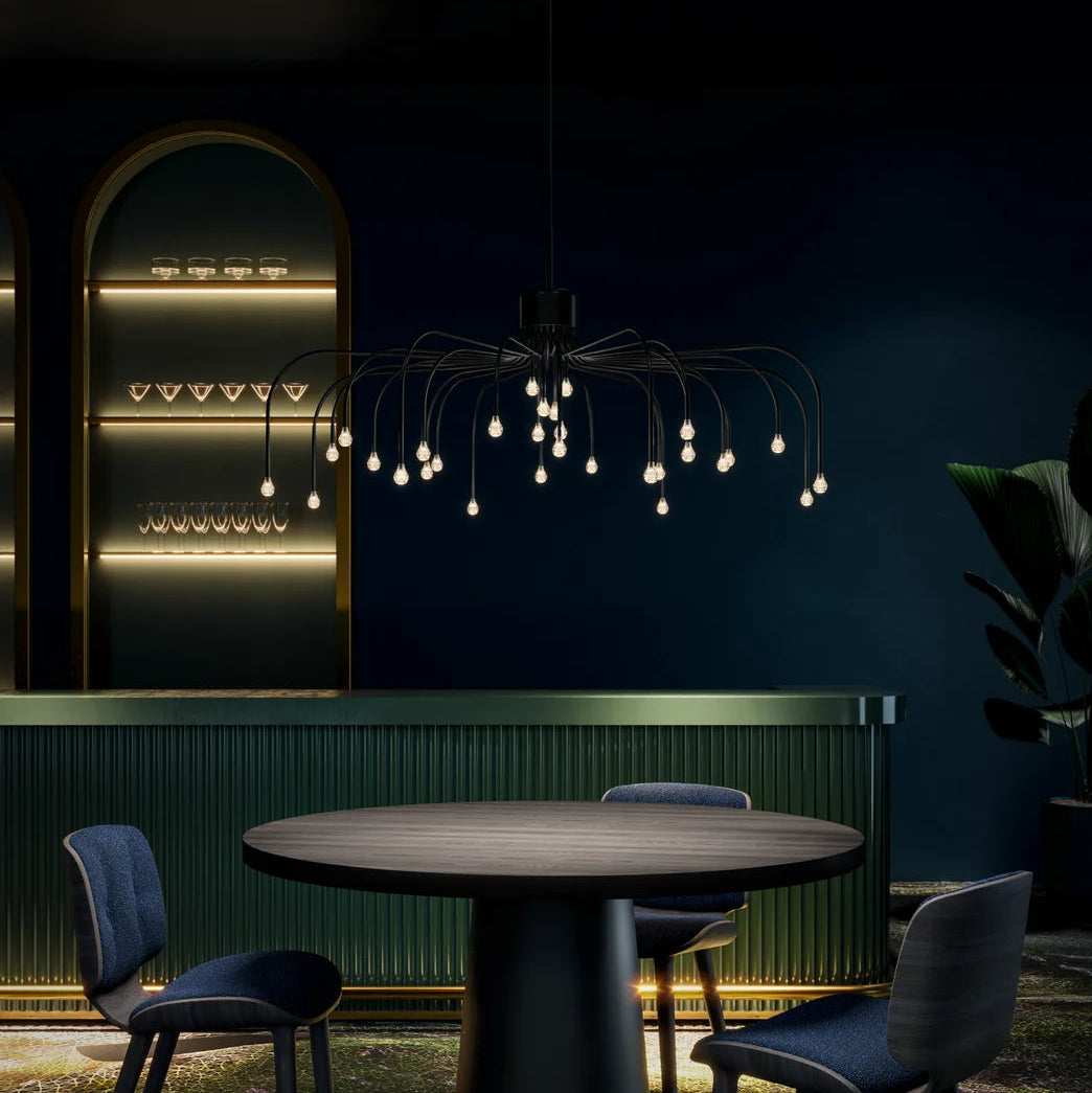 Starfall Light Suspensions LED Noir