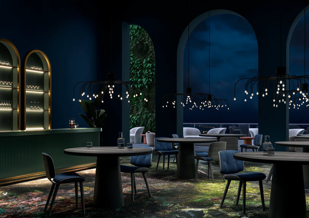 Starfall Light Suspensions LED Noir