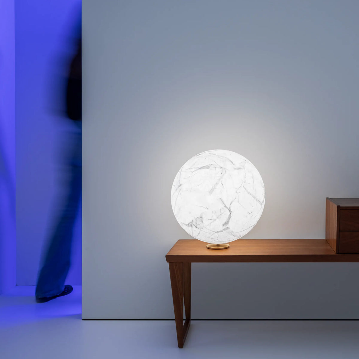 Moon T Lampes à poser Blanc
