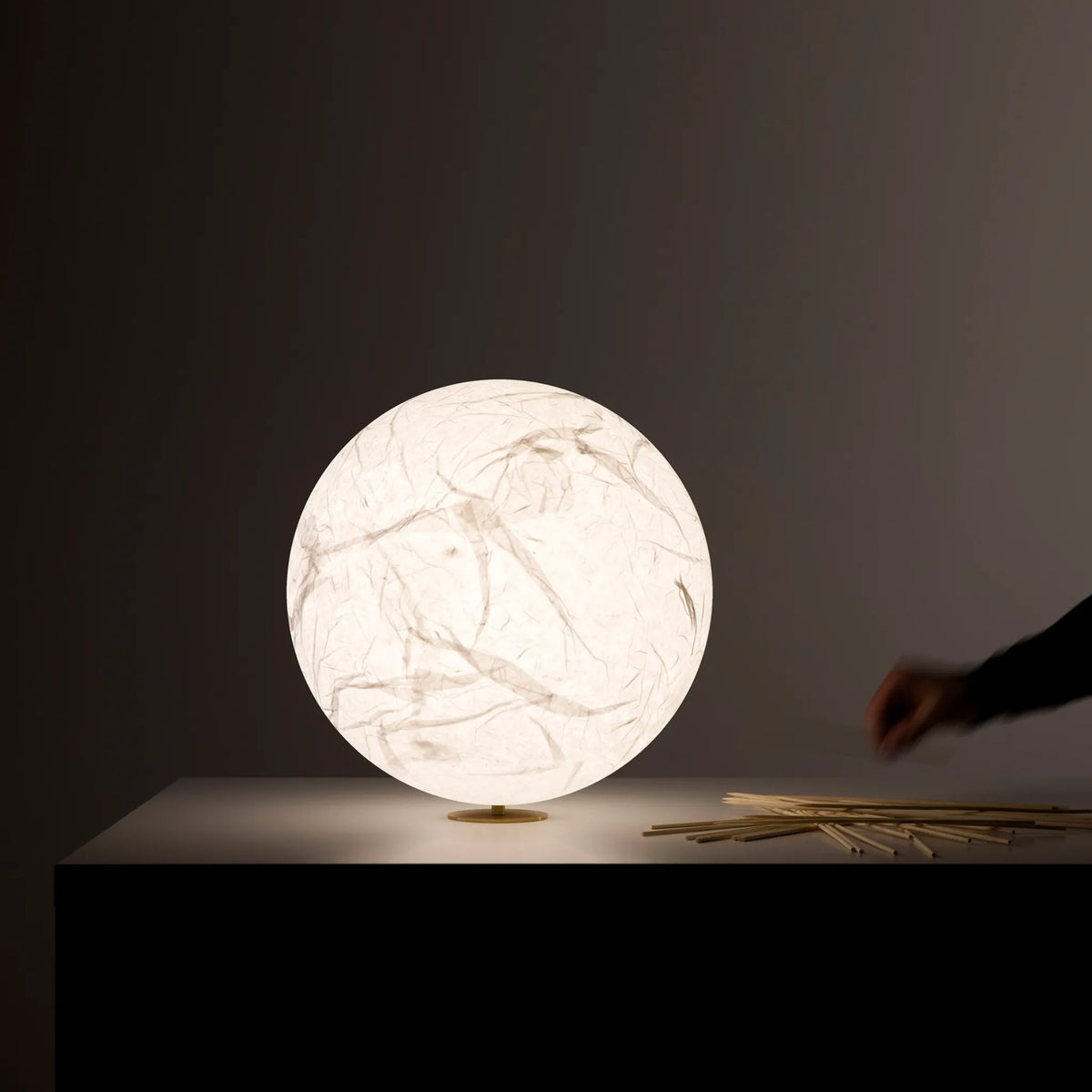 Moon T Lampes à poser Blanc