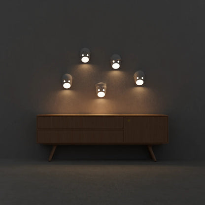 The Party Wall Lamp Coco Appliques LED Blanc