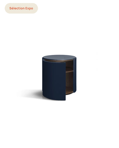 Top Table de Chevet - Porte Gauche Bleu Outlet