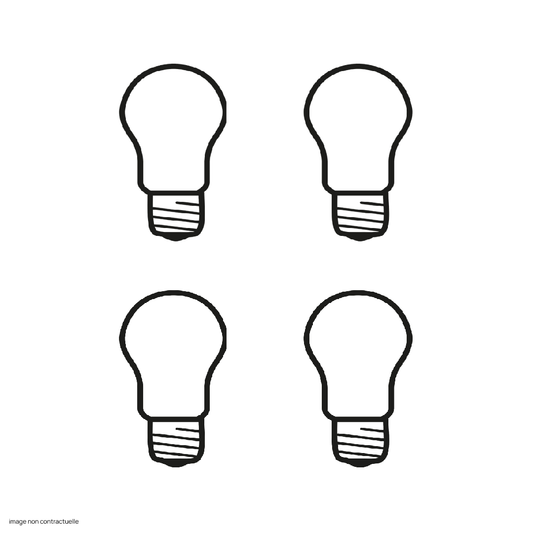 4 x Ampoule Sphérique E14 4W LED