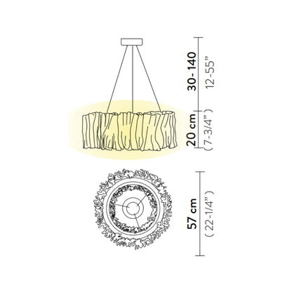 Accordéon 2700K Suspensions LED