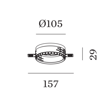 Accessoires Kit de plâtre pour Spots Deep Adjust Trimless