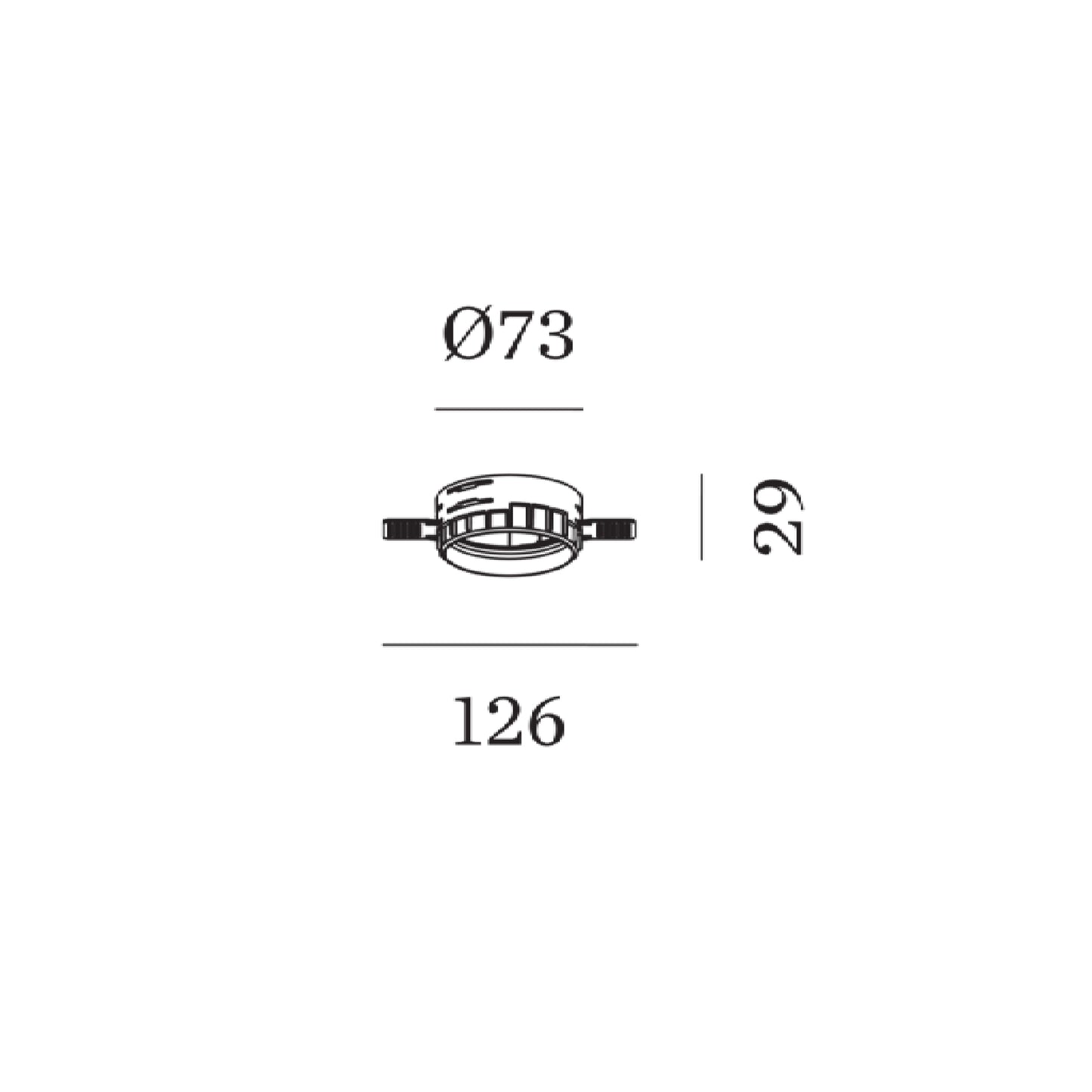 Accessoires Kit de plâtre pour Spots Deep Adjust Petit Trimless
