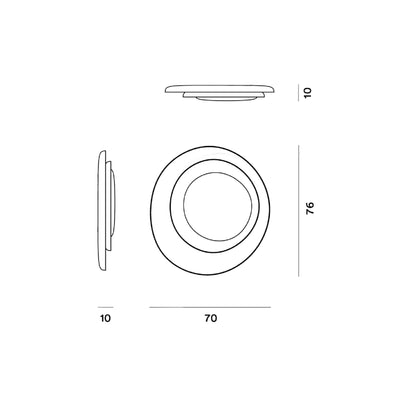 Bahia Plafonniers Appliques LED Blanc Push/DALI