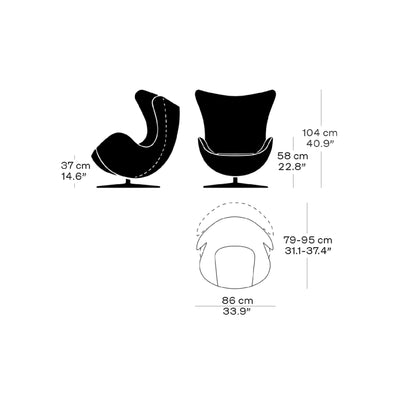 Egg Fauteuil et Ottoman Outlet