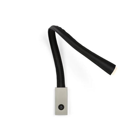 Flexiled 60cm Cuir base Nickel avec interrupteur Appliques LED