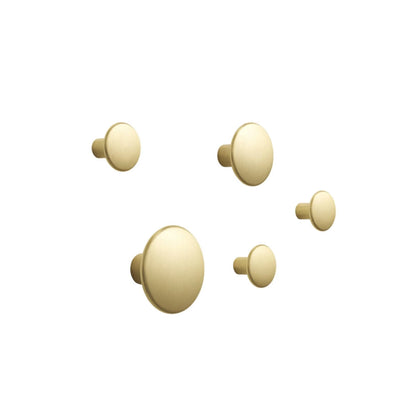 Dots Lot de 5 Patères Chêne
