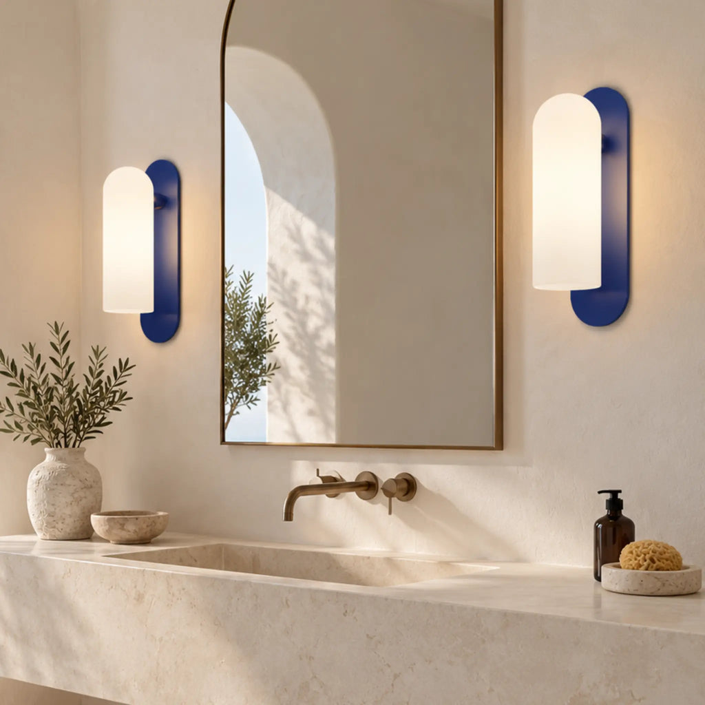 Odyssey Wall Sconce LG Blue Santorini Appliques