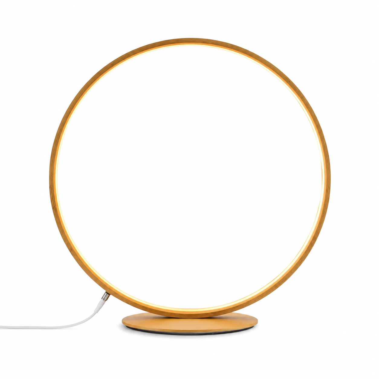 O2 Lampes de table LED Bois Ø60cm