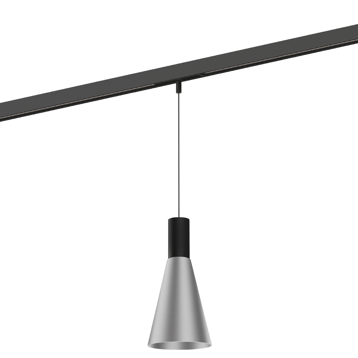 Noir mat + Aluminium brossé