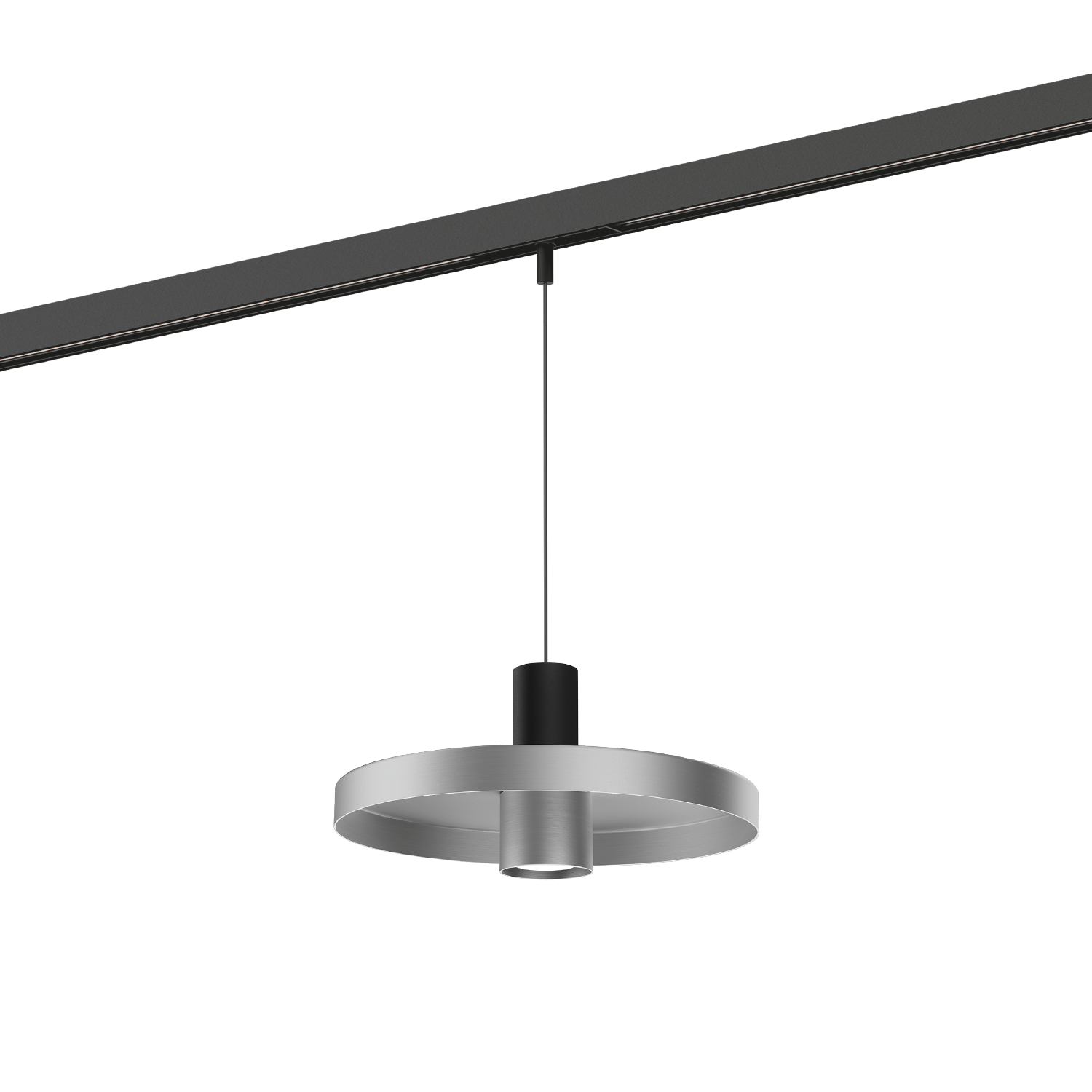 Noir mat + Aluminium brossé