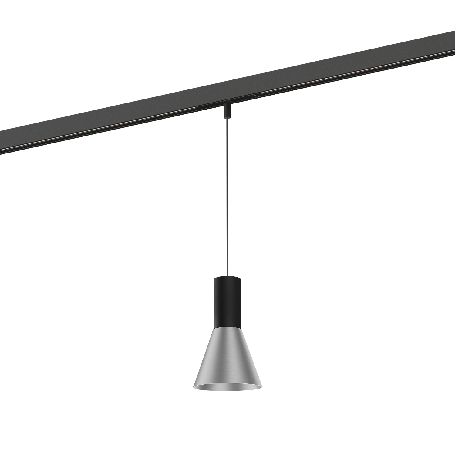 Noir mat + Aluminium brossé