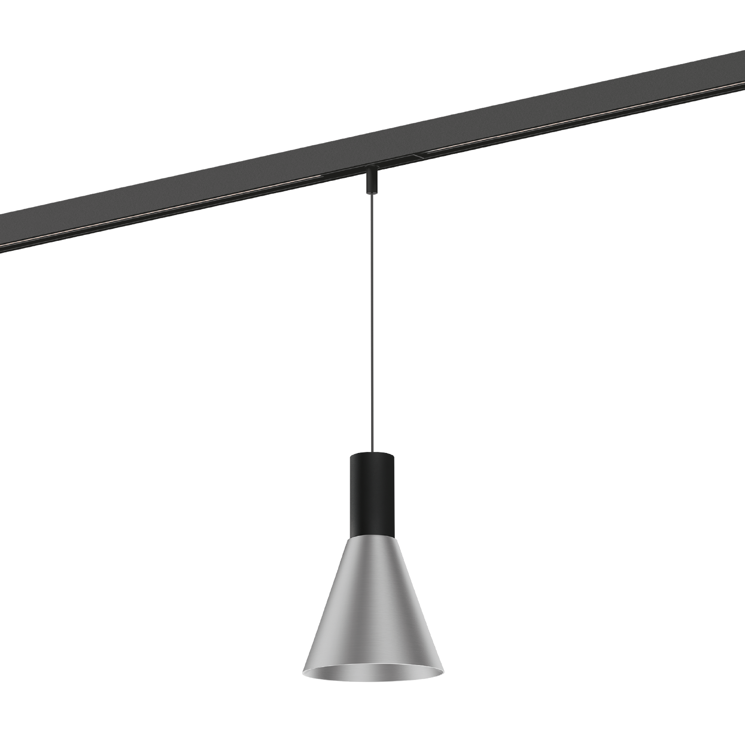 Noir mat + Aluminium brossé