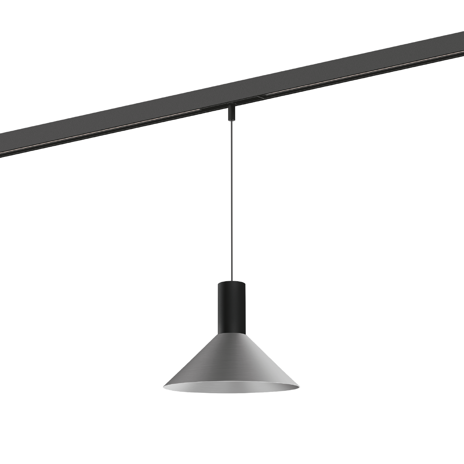 Noir mat + Aluminium brossé