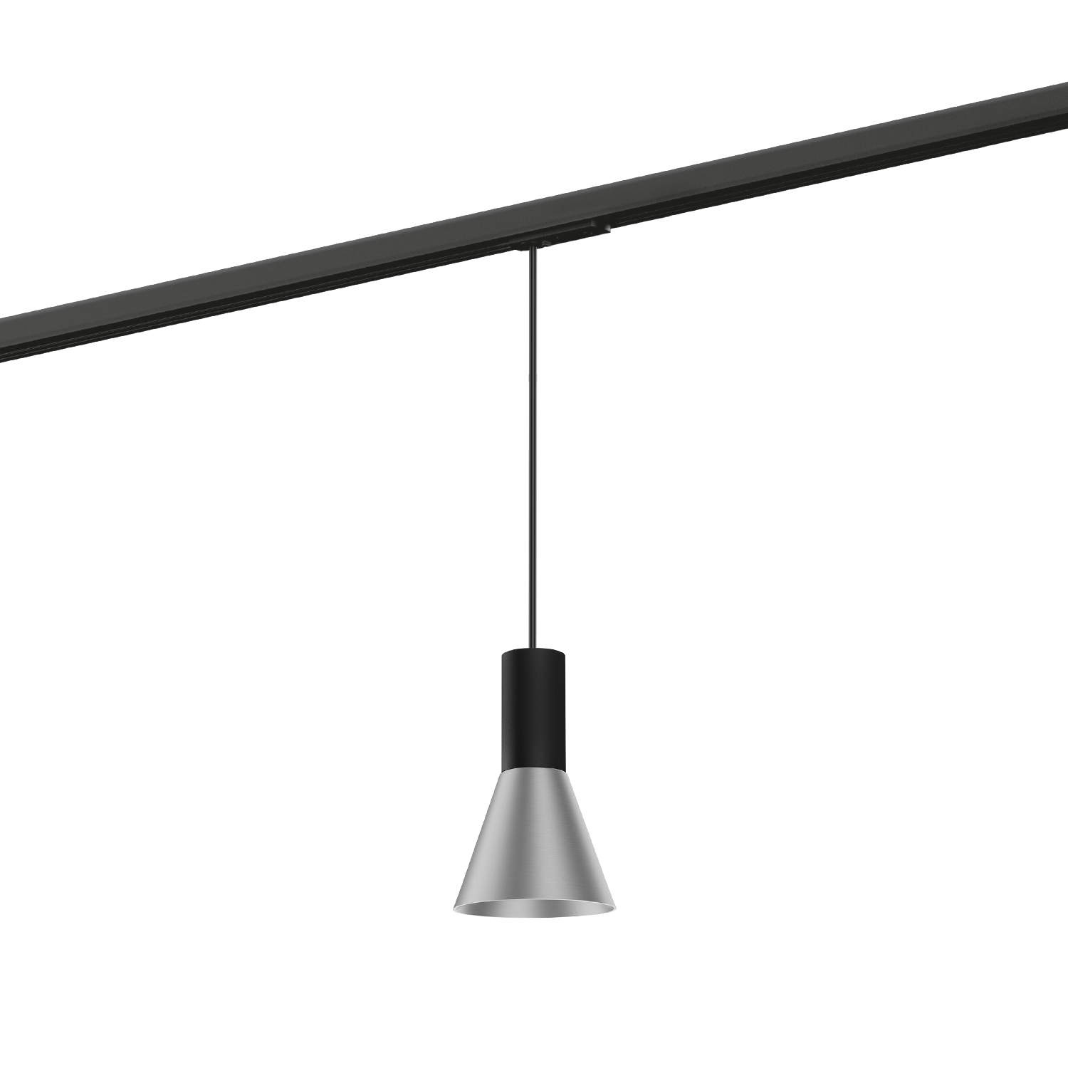 Noir mat + Aluminium brossé