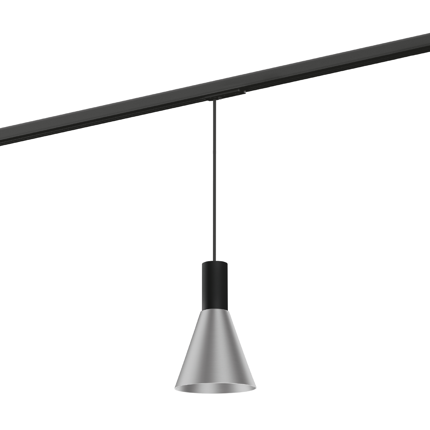 Noir mat + Aluminium brossé