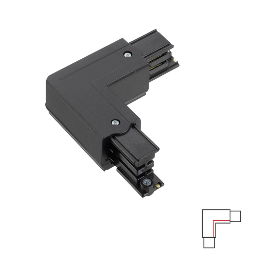 3-PHASE TRACK L JOINT - BLACK RIGHT Accessoires