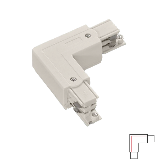 3-PHASE TRACK L JOINT - WHITE LEFT Accessoires