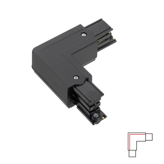 3-PHASE TRACK L JOINT - BLACK LEFT Accessoires