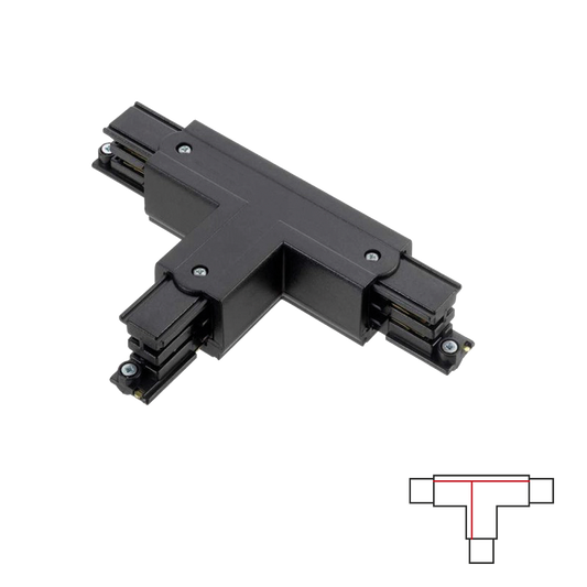 3-PHASE TRACK T JOINT - BLACK Right-1 Circuit Accessoires