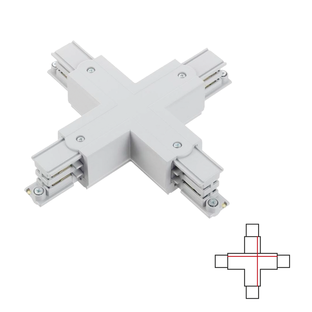 3-PHASE TRACK X JOINT - WHITE Accessoires