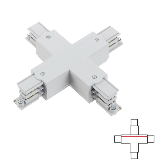 3-PHASE TRACK X JOINT - WHITE Accessoires