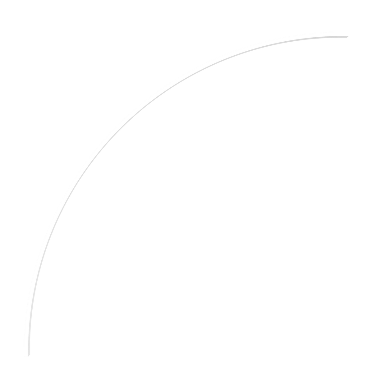 Easy Link Curved Profile R 1041mm White Accessoires