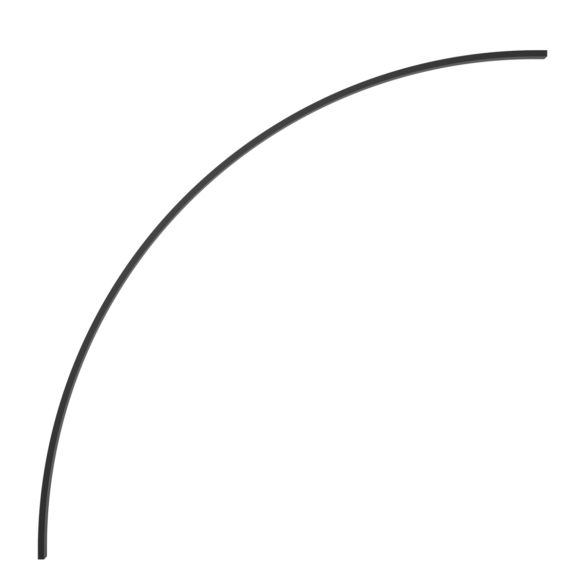 Easy Link Curved Profile R 1041mm Black Accessoires
