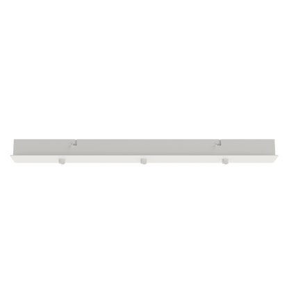 Rectangular multiple base 680x87 mm with 3 outlets Accessoires