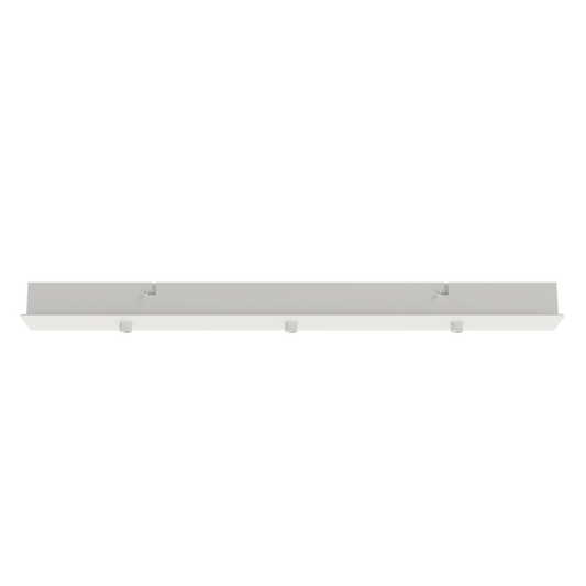 Rectangular multiple base 680x87 mm with 3 outlets Accessoires