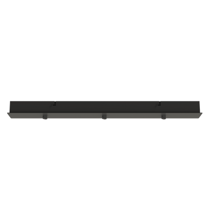 Rectangular multiple base 680x87 mm with 3 outlets Accessoires