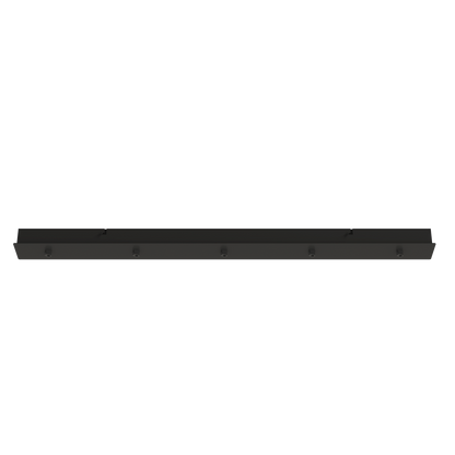 Rectangular multiple base 1000x87 mm with 5 outlets Accessoires