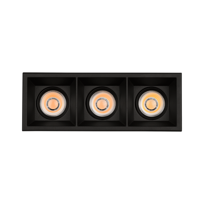 Move Cuadrado DALI/Push 3x12W 2700-3000K Spots Encastrés