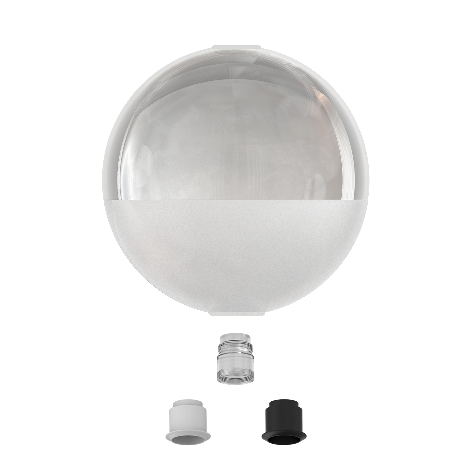 Transparent sablé